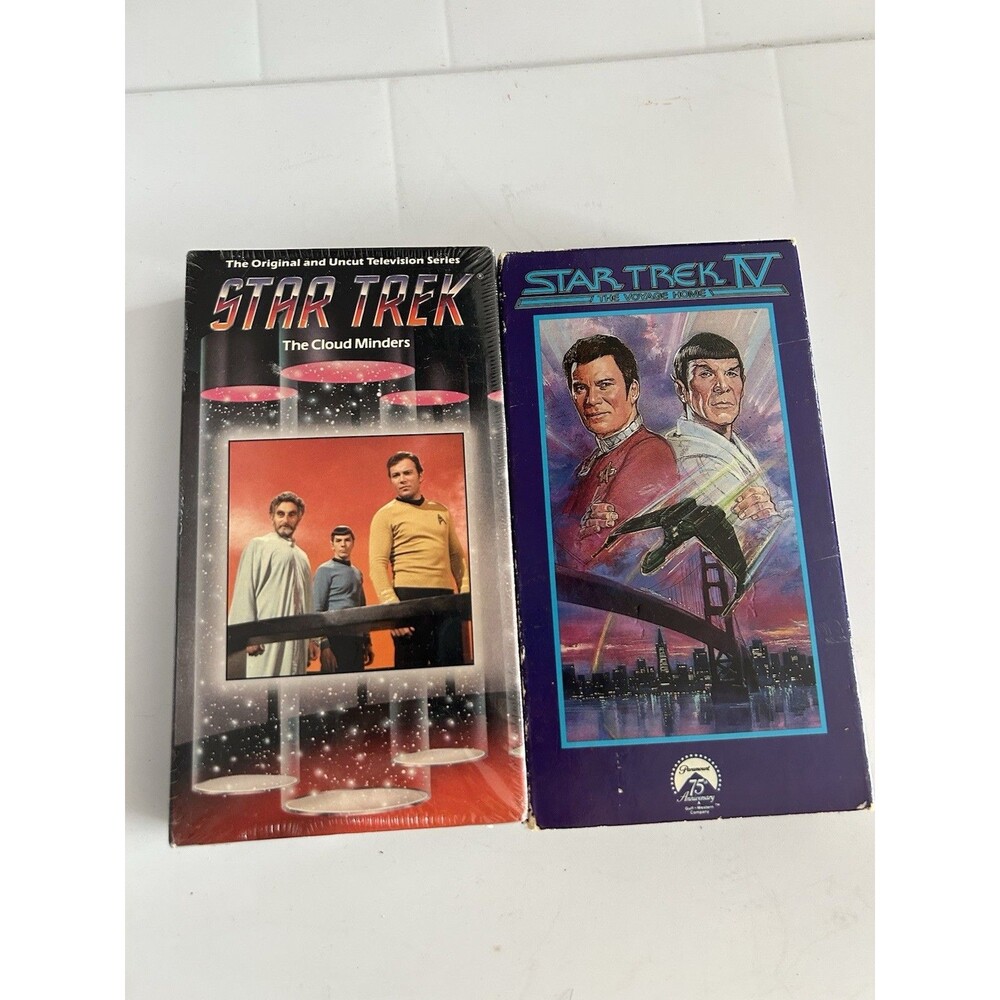 Vintage Star Trek VHS tape lot Sealed & Used Cloud Minders & 4 The Voyage Home